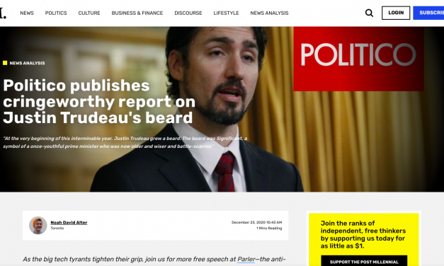 Politico publishes cringeworthy report on Justin Trudeau’s beard