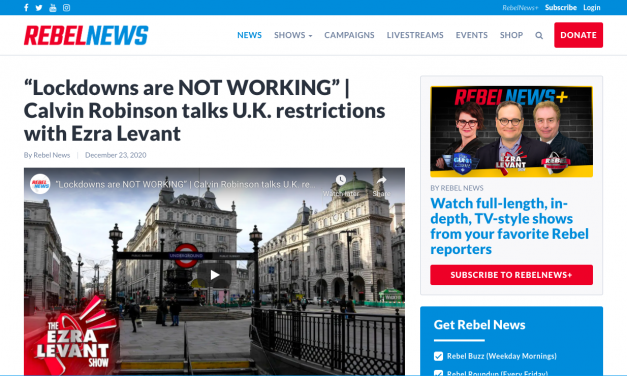 “Lockdowns are NOT WORKING” | Calvin Robinson talks U.K. restrictions with Ezra Levant