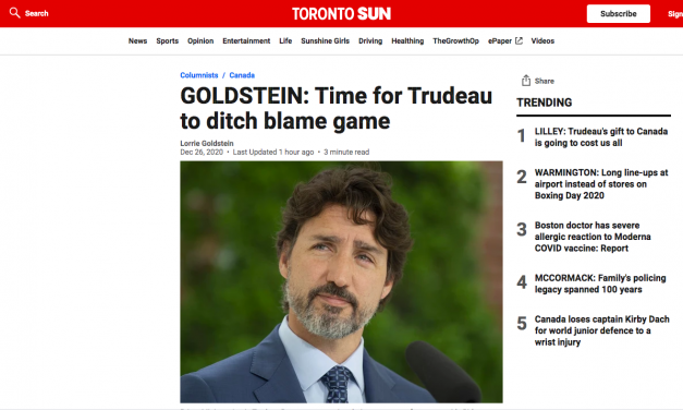 GOLDSTEIN: Time for Trudeau to ditch blame game