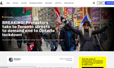 Protestors take to Toronto streets to demand end to Ontario lockdown