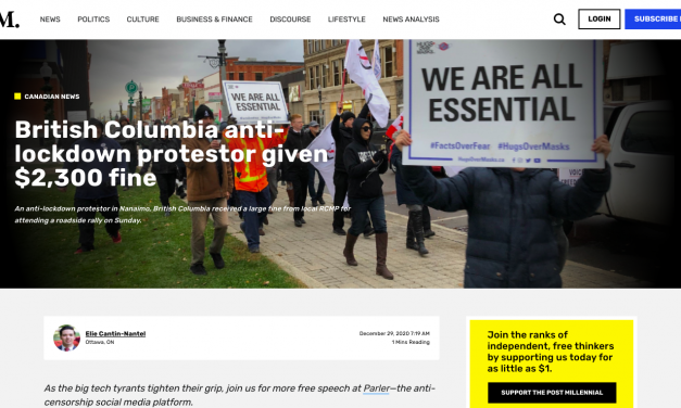 British Columbia anti-lockdown protestor given $2,300 fine