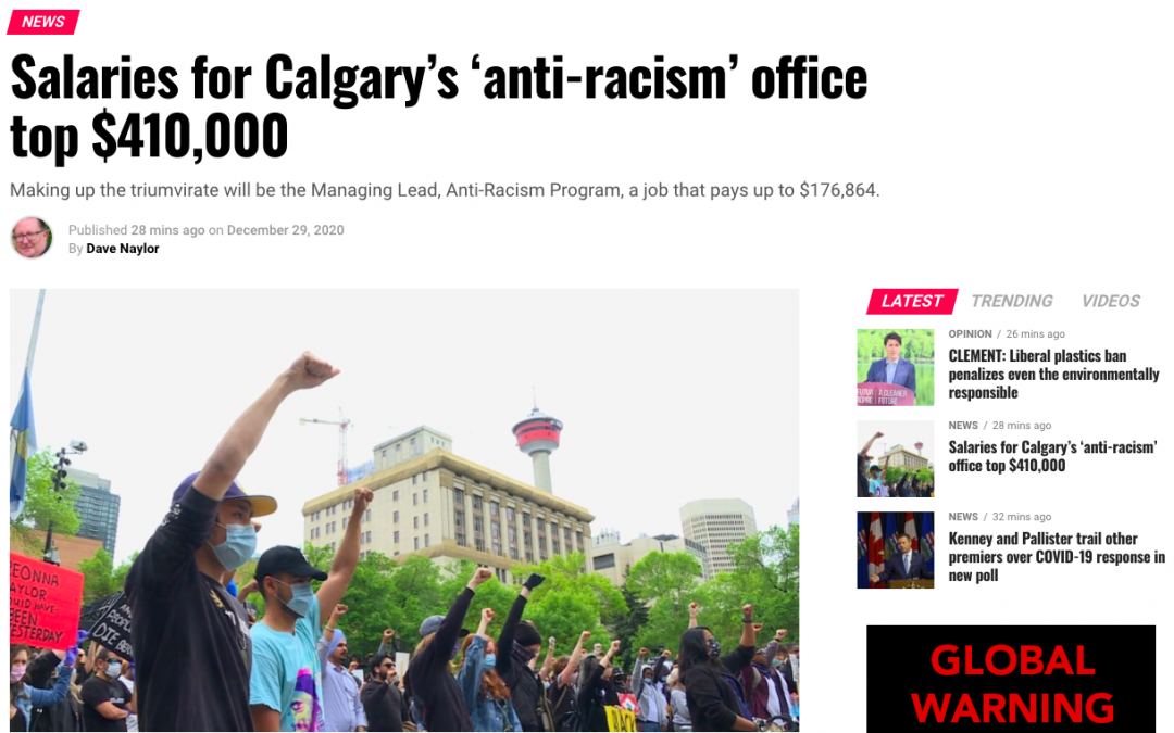 Salaries for Calgary’s ‘anti-racism’ office top $410,000