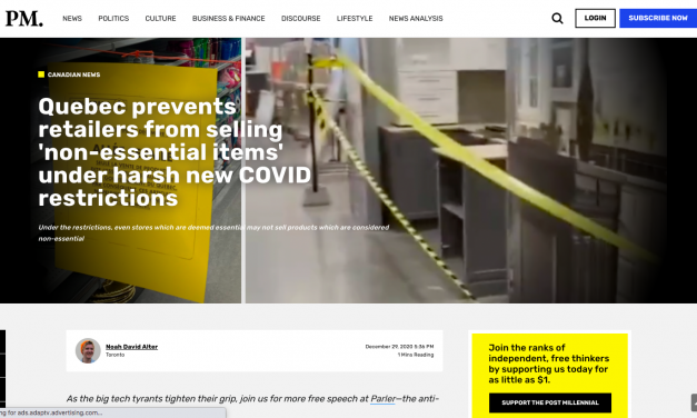 Quebec prevents retailers from selling ‘non-essential items’ under harsh new COVID restrictions