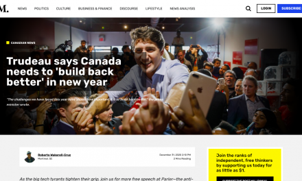 Trudeau says Canada needs to ‘build back better’ in new year