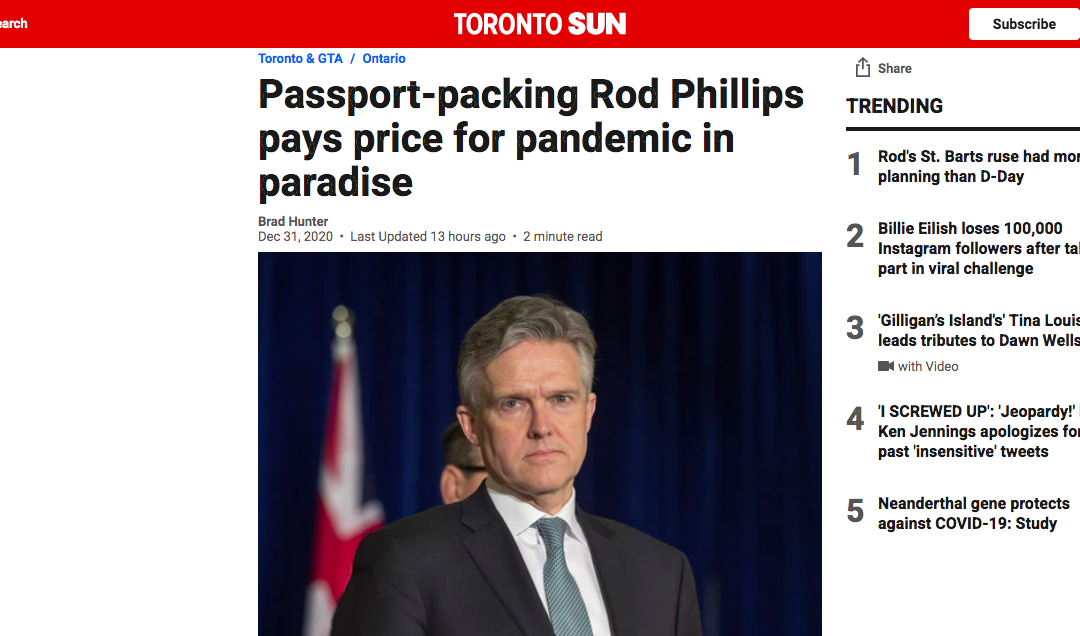 Passport-packing Rod Phillips pays price for pandemic in paradise