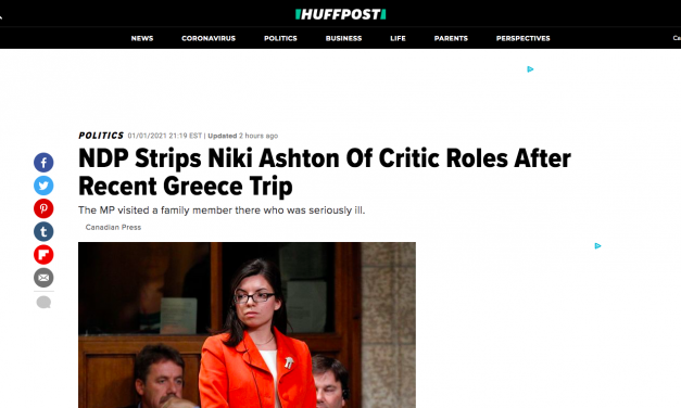 NDP Strips Niki Ashton Of Critic Roles After Recent Greece Trip