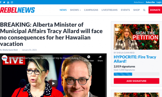 WATCH: Alberta Minister of Municipal Affairs Tracy Allard will face no consequences for her Hawaiian vacation