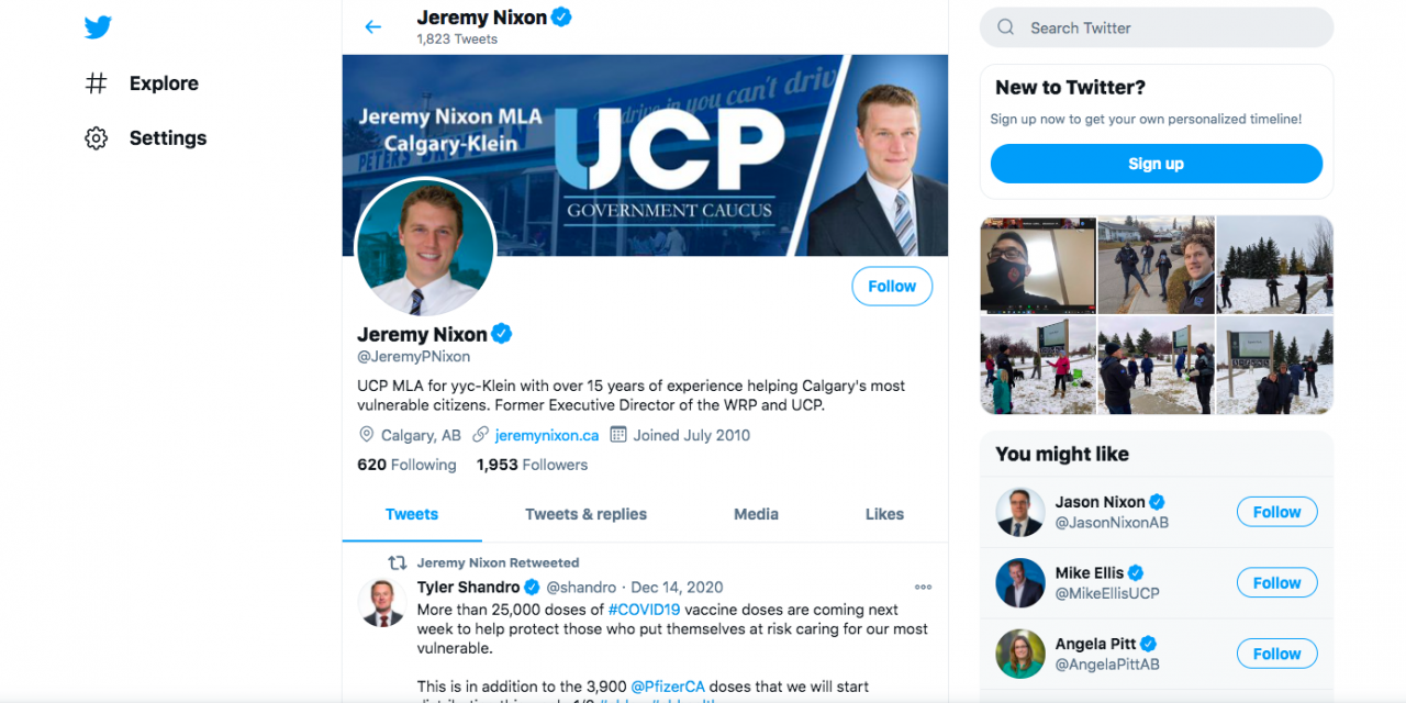 Calgary-Klein MLA “Jeremy Nixon” has been ordered to return home from Hawaii and Lesser Slave Lake MLA “Pat Rehn” is on his way home from Mexico