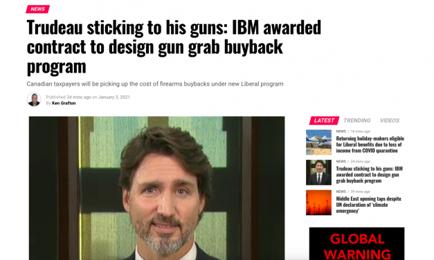 Trudeau sticking to his guns: IBM awarded contract to design gun grab buyback program