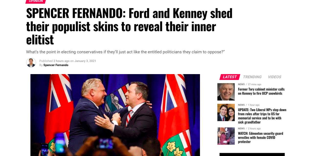 Ford and Kenney shed their populist skins to reveal their inner elitist