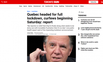 Quebec headed for full lockdown, curfews beginning Saturday: report