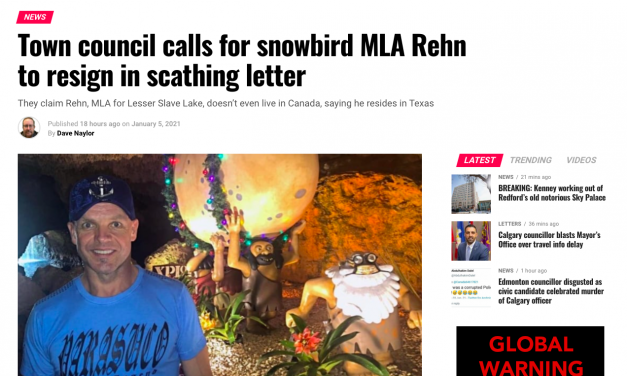 Town council calls for snowbird MLA “Pat Rehn” to resign in scathing letter