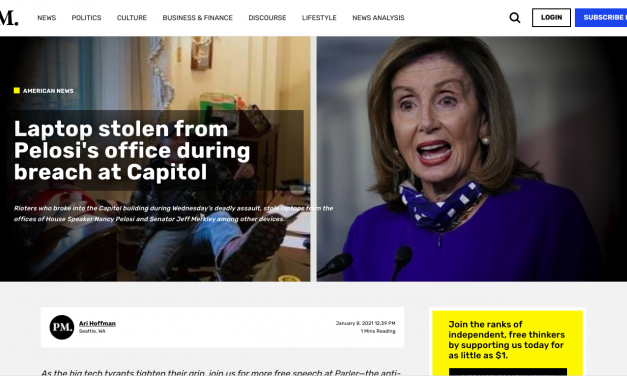 Laptop stolen from Pelosi’s office during breach at Capitol