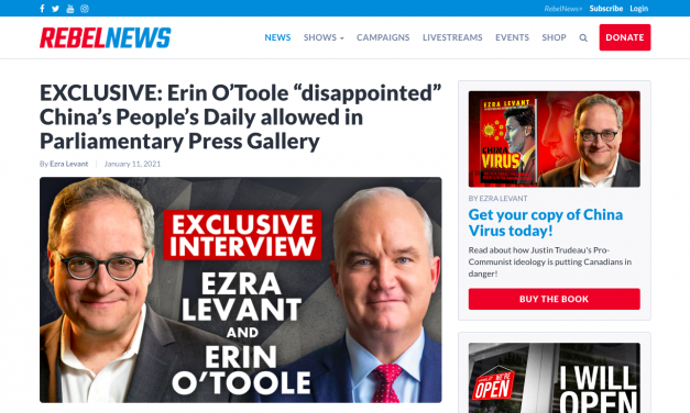 EXCLUSIVE: Erin O’Toole “disappointed” China’s People’s Daily allowed in Parliamentary Press Gallery