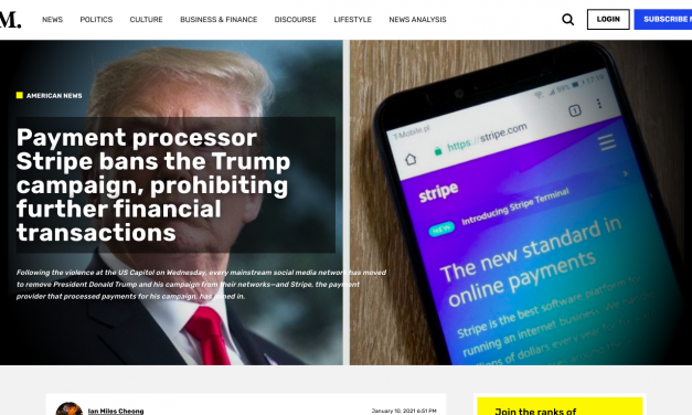 Payment processor Stripe bans the Trump campaign, prohibiting further financial transactions