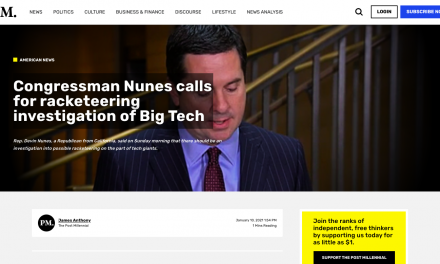 Congressman Nunes calls for racketeering investigation of Big Tech