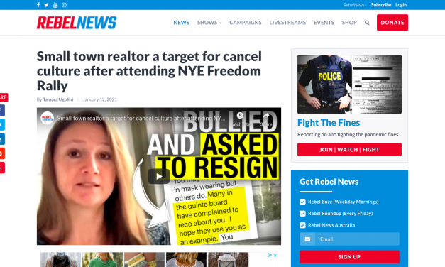 WATCH: Small town realtor a target for cancel culture after attending NYE Freedom Rally