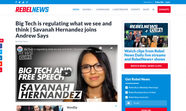 WATCH: Big Tech is regulating what we see and think | Savanah Hernandez joins Andrew Says