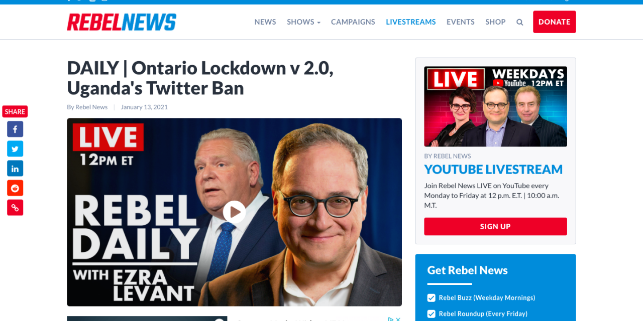 WATCH: DAILY | Ontario Lockdown v 2.0, Uganda’s Twitter Ban