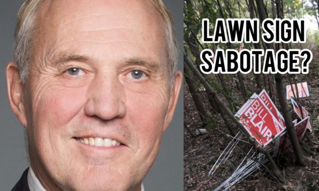 Liberal MP Bill Blair accused by social media users of faking his own lawn sign sabotage