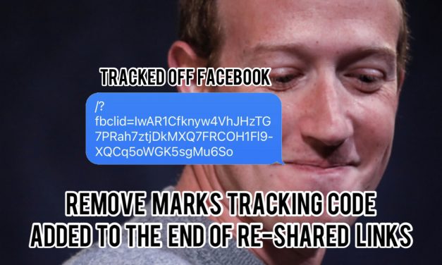 What are Facebook tracking links and how to remove them.
