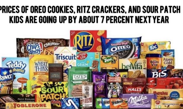 WATCH: Prices of Oreo cookies, Ritz crackers, and Sour Patch Kids are going up by “about 7 percent next year”