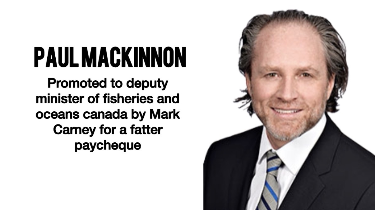 Rewarded For Slaughtering Healthy Ostriches Paul MacKinnon Promoted With Fatter Paycheque To Deputy Minister Of Fisheries And Oceans By Mark Carney